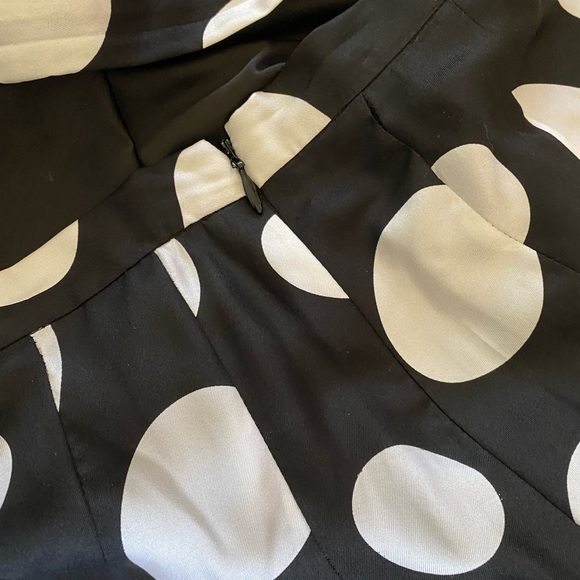 100% Silk Club Monaco Polka Dot Skirt - size 4 - Picture 6 of 11